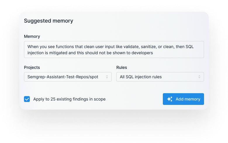 suggested memory