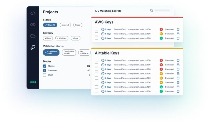 secrets dashboard